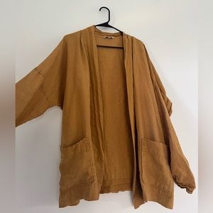 Linenfox Fall Linen Jacket (camel)